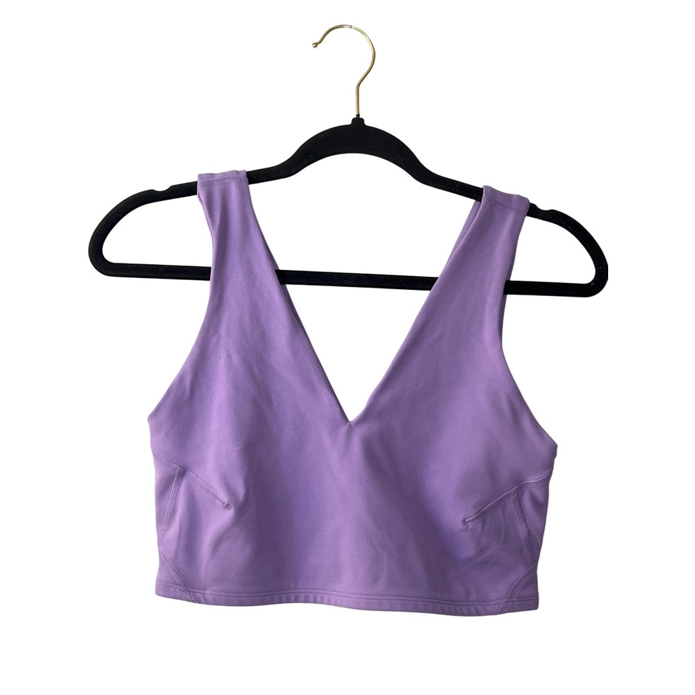 Free People Purple Active Sports Top Medium Gorpcore Streetwear Loungewear Gym